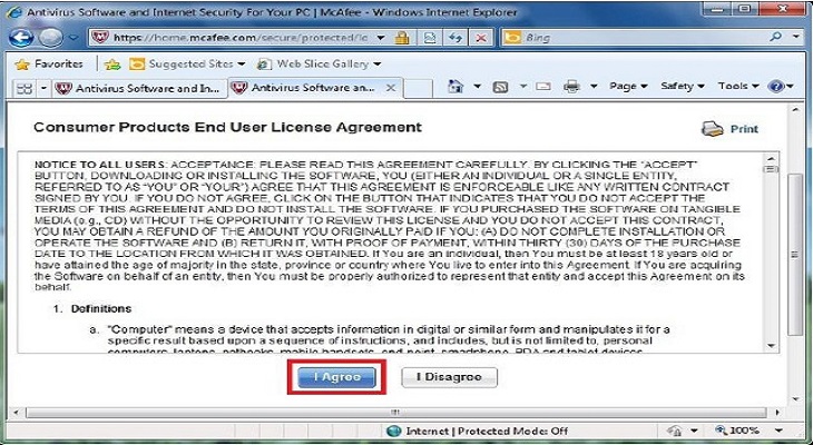 Hướng dẫn cài đặt phần mềm diệt virus McAfee - Đăng ký tài khoản