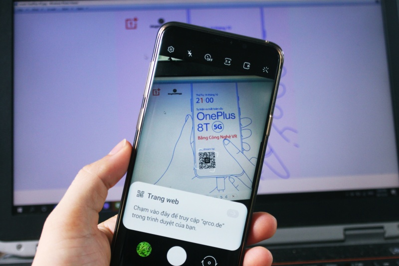 Quét mã QR để xem livestream ra mắt OnePlus 8T 5G
