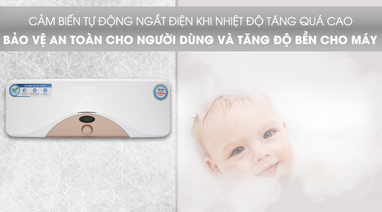 Hướng dẫn chọn mua máy nước nóng phù hợp cho gia đình bạn > Máy nước nóng Midea D20-25HA