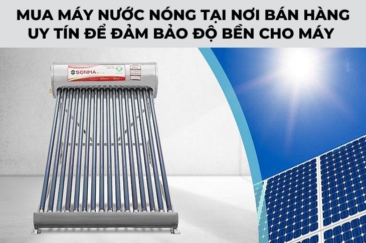 Máy nước nóng năng lượng mặt trời Sơn Hà 160 lít Gold 58-160