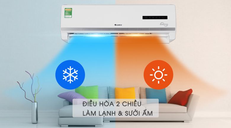 Tìm hiểu 7 yếu tố giúp chọn mua máy lạnh phù hợp nhu cầu > Máy lạnh 2 chiều LG Inverter 1.5 HP B13END