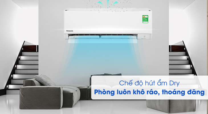 Lý do nên chọn mua dòng máy lạnh Panasonic N-WKH-8M > Không gian khô ráo, thoáng đãng với chế độ hút ẩm