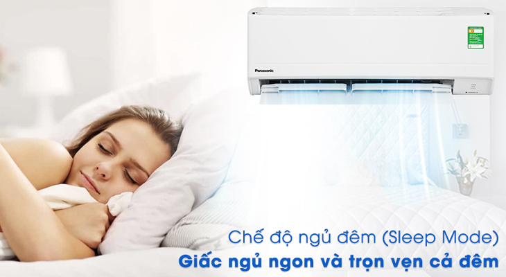 Lý do nên chọn mua dòng máy lạnh Panasonic N-WKH-8M > Giấc ngủ ngon và trọn vẹn với chế độ ngủ đêm (Sleep Mode)