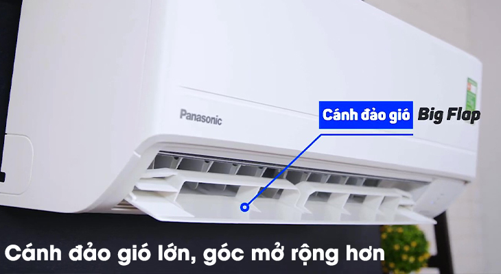Lý do nên chọn mua dòng máy lạnh Panasonic N-WKH-8M > Dòng máy lạnh Panasonic CU/CS N WKH-8M - Cánh đảo gió