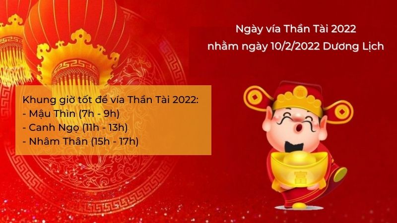 Giờ tốt để vía Thần Tài