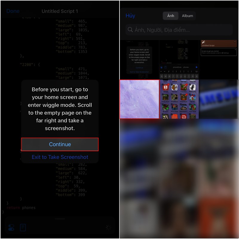 Cùng xài iOS 14, cùng xài widget nhưng của tôi tàng hình được còn của bạn thì không