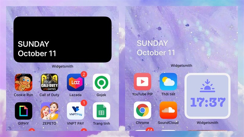 iOS 14 widget: Nhanh tay cập nhật iOS 14 để trải nghiệm tính năng widget thú vị nhé! Widget giúp bạn dễ dàng quản lý thông tin và tiết kiệm thời gian hơn bao giờ hết. Nhấn vào hình để xem chi tiết và lựa chọn cho mình widget ưng ý nhất.