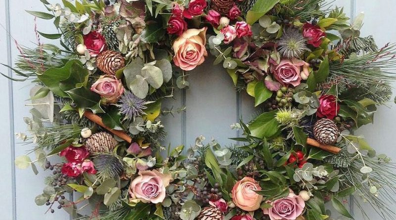 The origin of the Christmas holly wreath