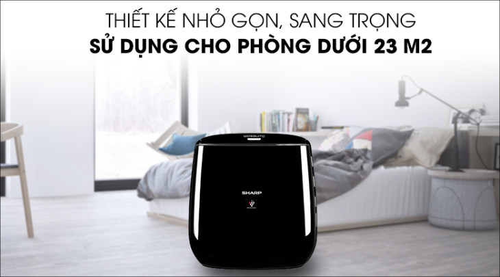 Máy lọc không khí Sharp FP-JM30V-B phù hợp với không gian dưới 23m2