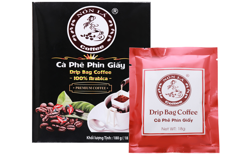 Cà phê phin giấy Nón Lá