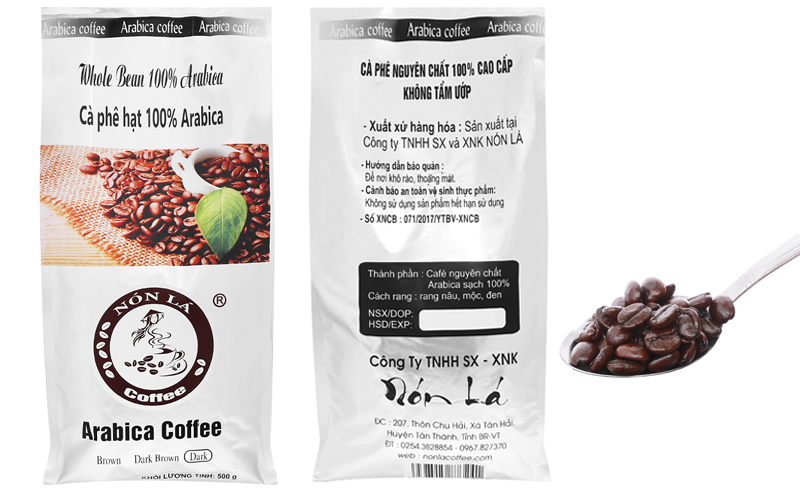 Cà phê nguyên hạt Nón Lá Arabica Dark