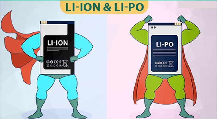So sánh pin Li ion và pin Li Po