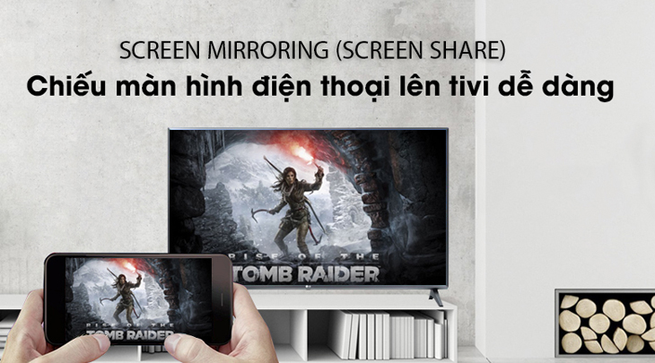 Đánh giá Smart Tivi LG dòng LM570BPTC > Trình chiếu màn hình điện thoại lên tivi