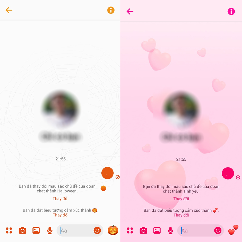 Hướng dẫn cách đổi chủ đề Valentine trên Messenger siêu tình cảm