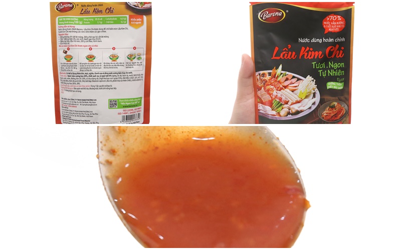 Nước dùng hoàn chỉnh lẩu kimchi Barona