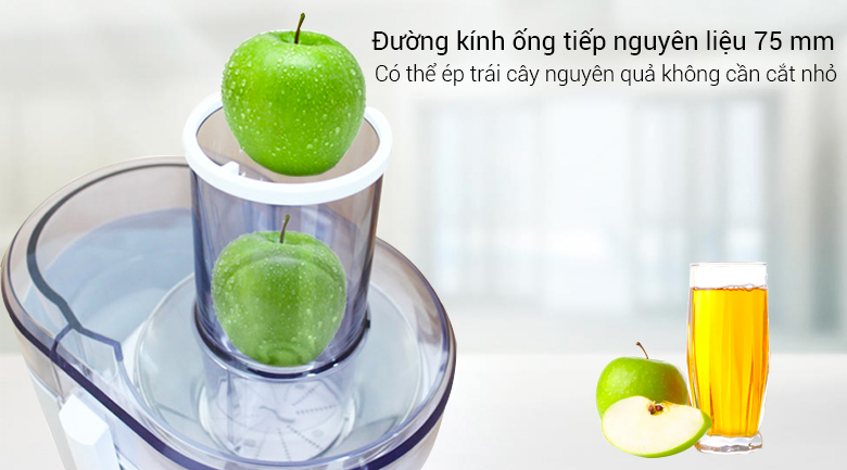 Sở hữu ngay máy ép trái cây chất lượng với 6 bước chọn mua đơn giản > ống tiếp liệu