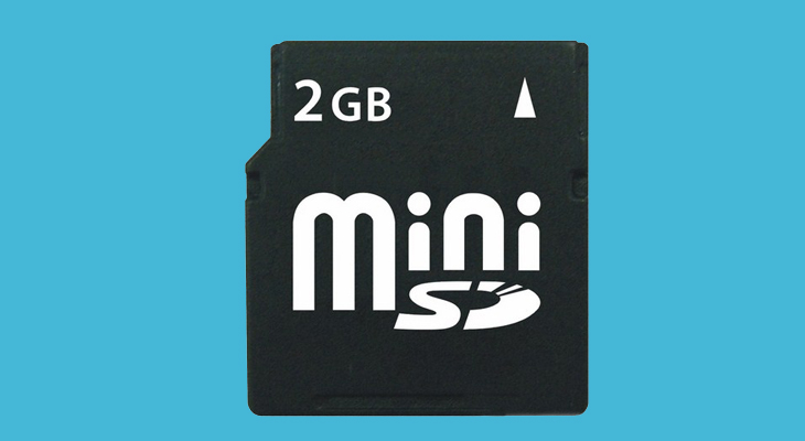 Các loại thẻ SD thông dụng hiện nay - Thẻ nhớ miniSD