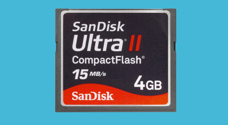 Các loại thẻ SD thông dụng hiện nay - Thẻ nhớ CompactFlash