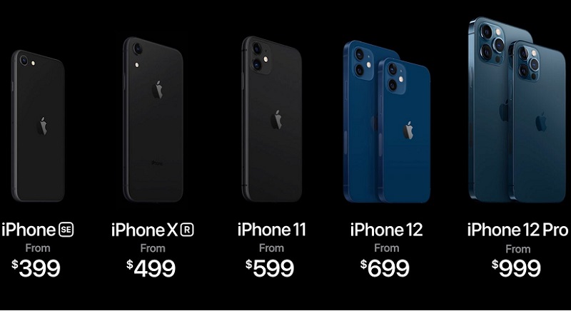 Giá thành của các phiên bản iPhone 12