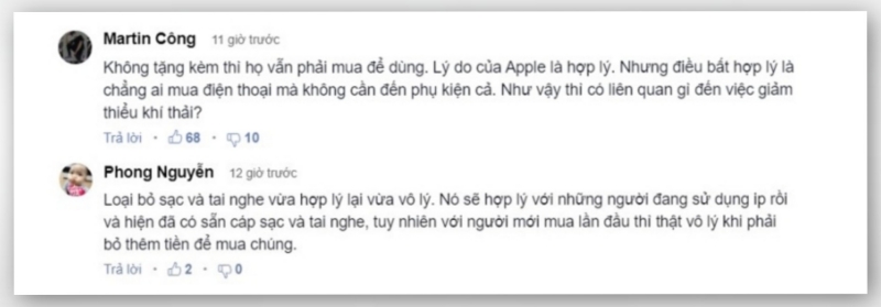 Độc giả Zing Công nghệ cũng chia sẻ quan điểm về vấn đề loại bỏ phụ kiện