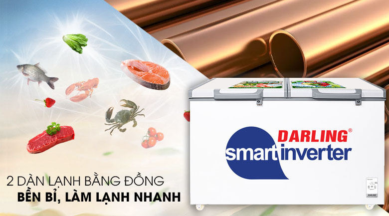 dàn làm lạnh được làm bằng đồng nguyên chất 