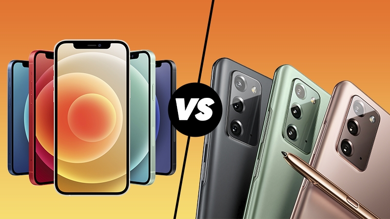 iPhone 12 vs Note 20 iPhone 12 vs Note 20