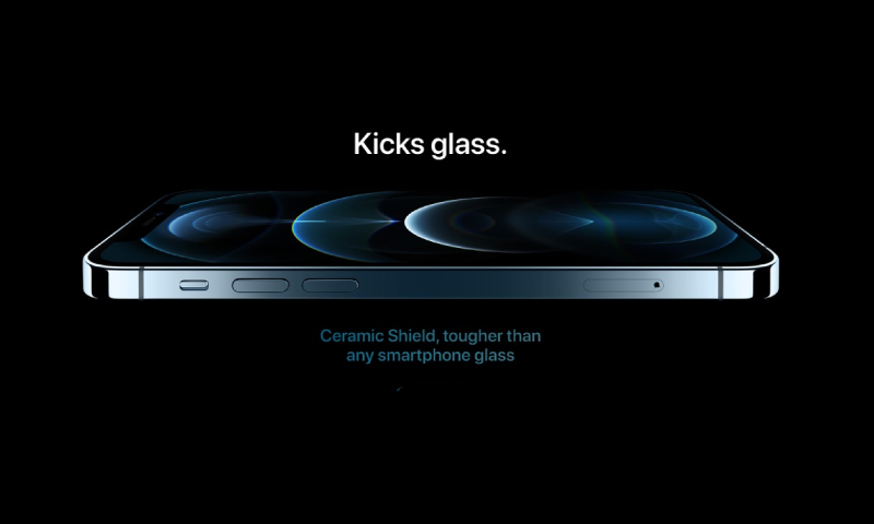 kính cường lực Ceramic shield mới mà Apple khẳng định sẽ bền gấp 4 lần