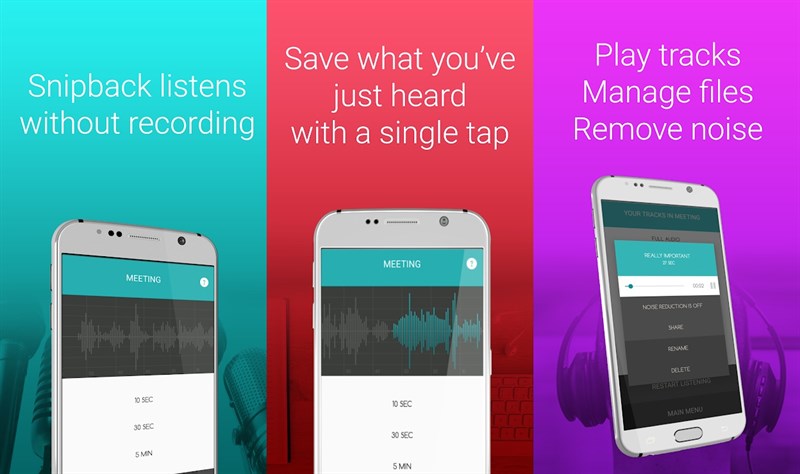 Snipback - Lifehacker smart voice recorder PRO HD