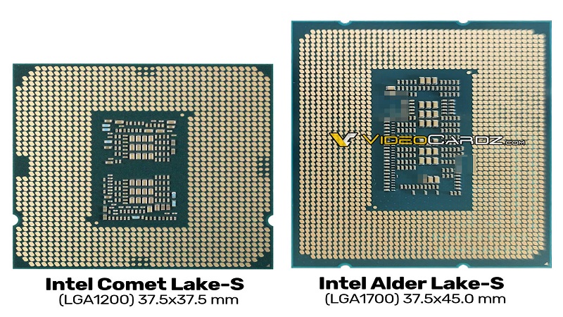 Những hình ảnh đầu tiên của CPU Intel Alder LakeS với thiết kế mới