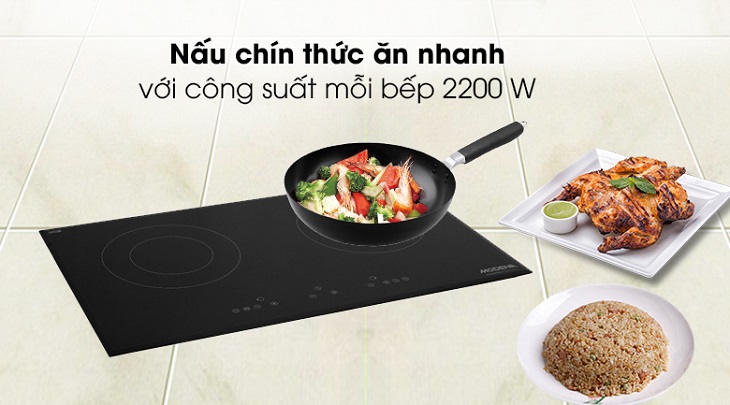 Bếp hồng ngoại đôi lắp âm Modena BC 1721 L 