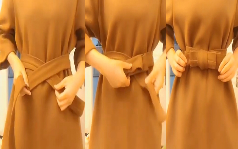 Cách thắt nơ áo, váy cực kỳ đơn giản | How to tie a simple bow | HaNa -  YouTube