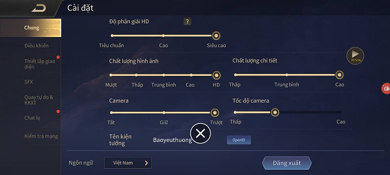 Bản tùy chỉnh cấu hình của Liên Quân Mobile trên Nokia 2.4
