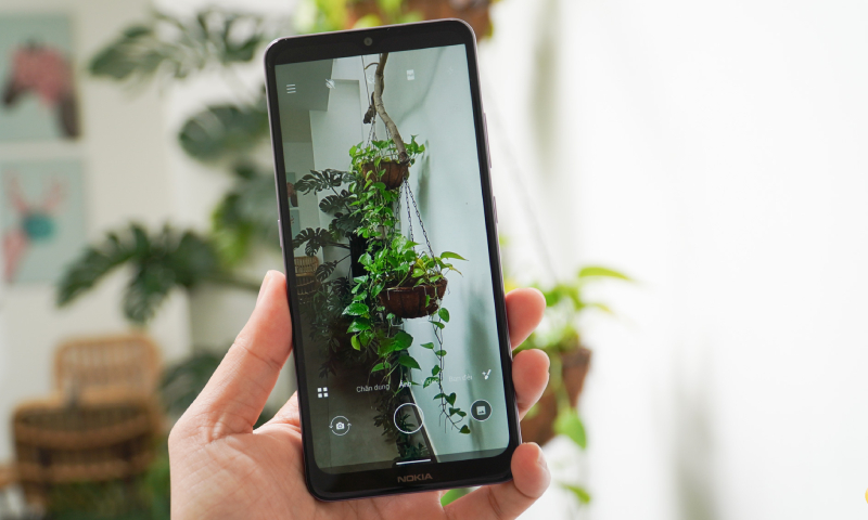 Giao diện chụp ảnh của Nokia 2.4