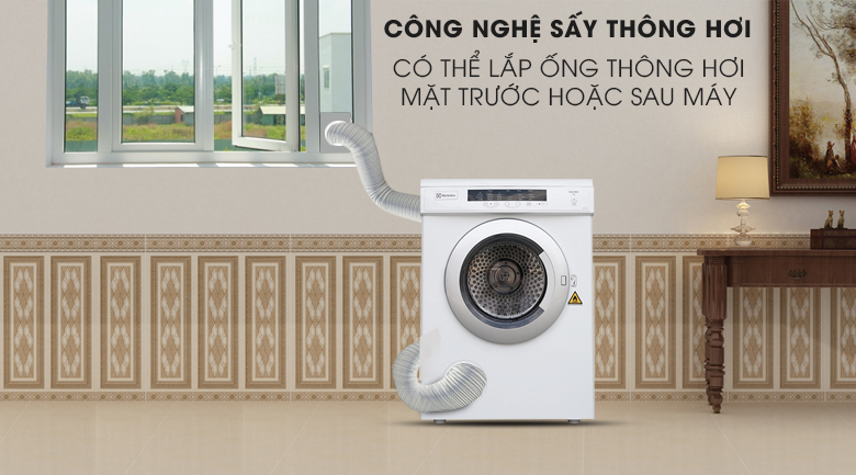 Sấy quần áo loại thông hơi
