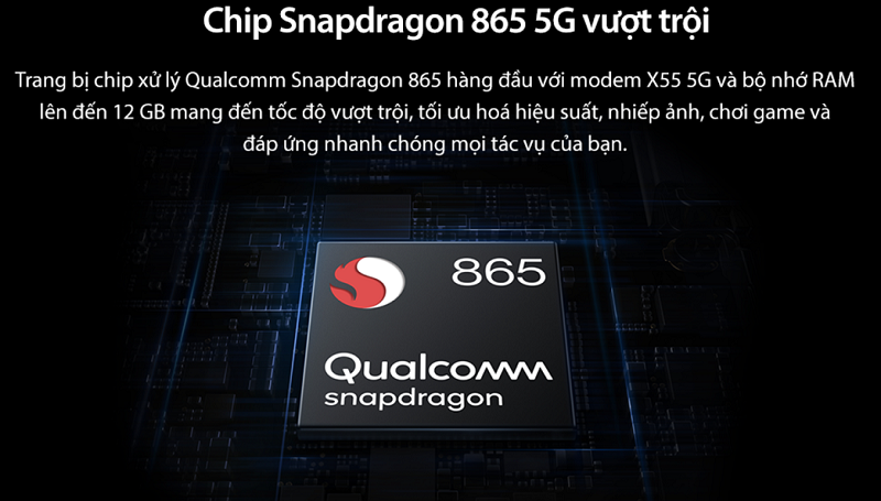OnePlus 8T 5G được trang bị vi xử lý Snapdragon 865
