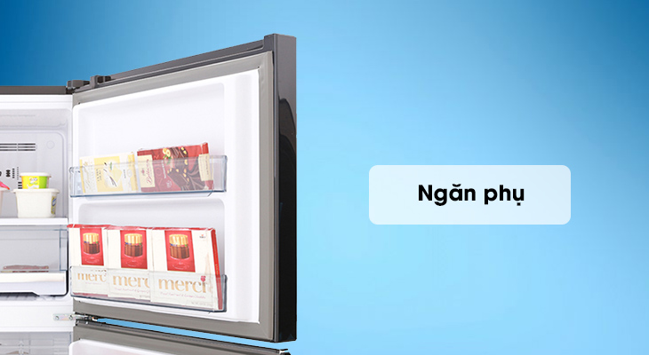 Đánh giá chi tiết tủ lạnh Panasonic NR-BL359PKVN và NR-BL389PKVN - Ngăn phụ