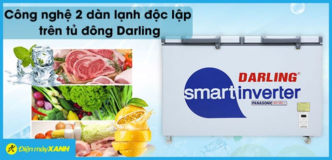 Công nghệ 2 dàn lạnh độc lập trên tủ đông Darling