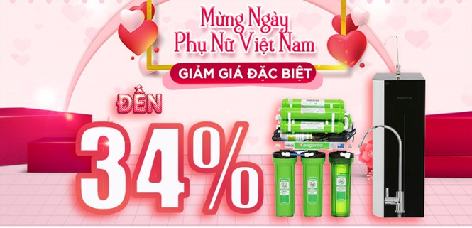 Mua ngay 5 máy lọc nước giảm đến 3 triệu từ 17 - 20/10