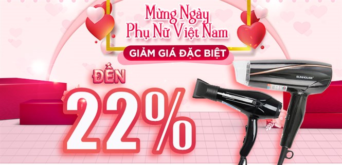 Hotsale 20.10: Máy sấy tóc giảm đến 22%, xem mua ngay