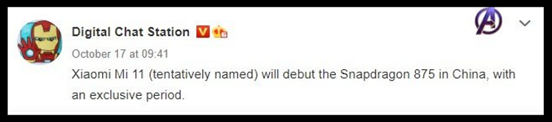 Bài viết trên Weibo