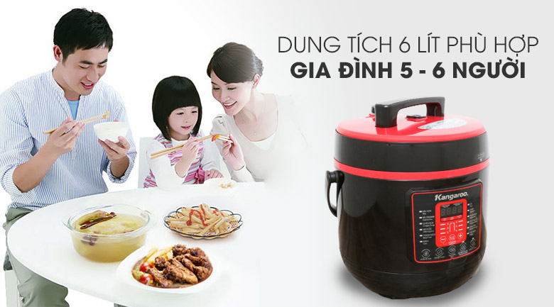 Nồi áp suất Kangaroo KG6P2 6 lít