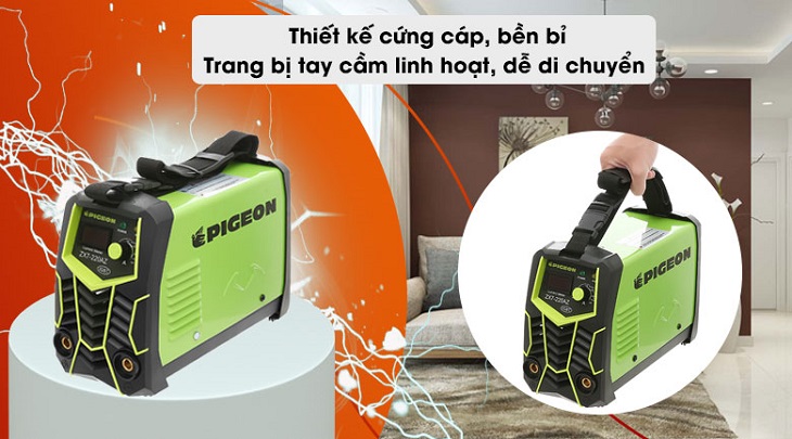 Máy hàn Pigeon là thương hiệu của nước nào? Có tốt không? > Máy hàn Pigeon có thiết kế chắc chắn, bền bỉ và dễ di chuyển