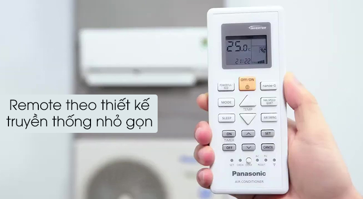 Review dòng máy lạnh WPU-WKH-8M của Panasonic > Máy lạnh Panasonic Inverter CU/CS-WPU-WKH-8M - Remote