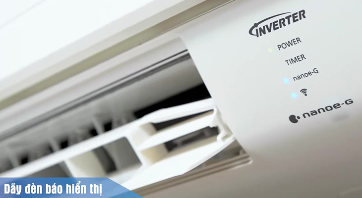 Review dòng máy lạnh WPU-WKH-8M của Panasonic > Máy lạnh Panasonic Inverter CU/CS-WPU-WKH-8M - Đèn báo hiển thị
