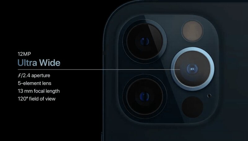 camera hỗ trợ cảm biến iPhone 12 Pro