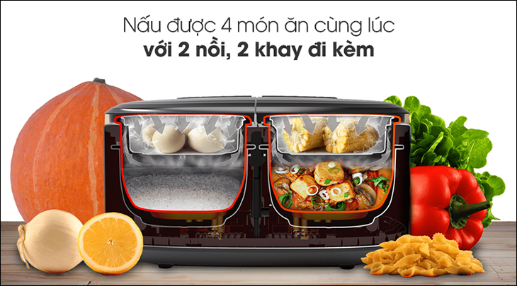 Bạn có thể nấu được cùng lúc 4 món