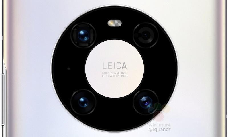 Ảnh render cụm camera của Huawei Mate 40