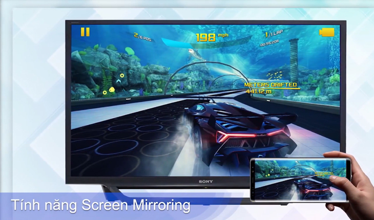 Đánh giá tivi thông minh dòng W600D của Sony > Tính năng Screen Mirroring