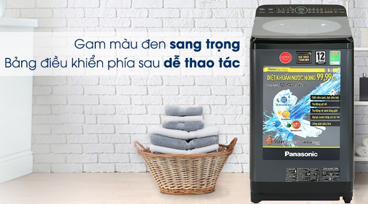 Thiết kế bên ngoài của máy giặt Panasonic Inverter 9.5 Kg NA-FD95V1BRV