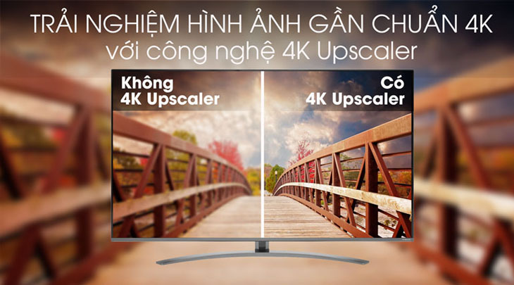 Đánh giá Smart Tivi NanoCell LG 4K dòng SM8100PTA > 4K Upscaler